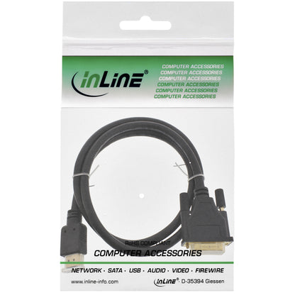 Kabel Inline HDMI DVI 18+1 Pin Mannetje/Mannetje 2 meter - 2