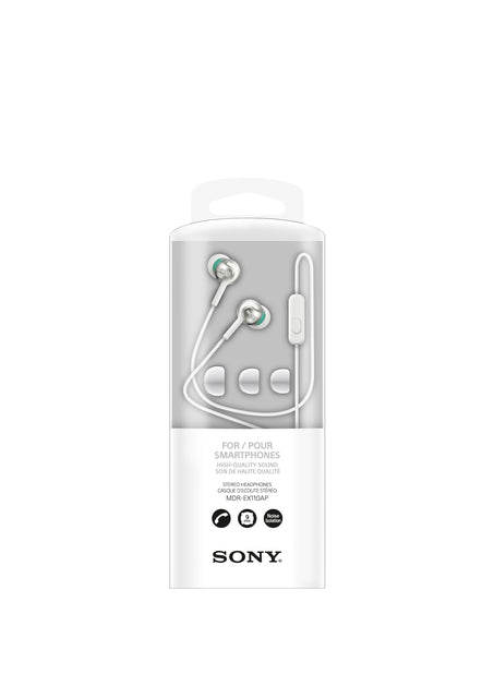 Sony in-ear oordoppen EX110 wit met microfoon en 3.5mm aansluiting - 2