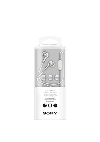 Sony in-ear oordoppen EX110 wit met microfoon en 3.5mm aansluiting - 2