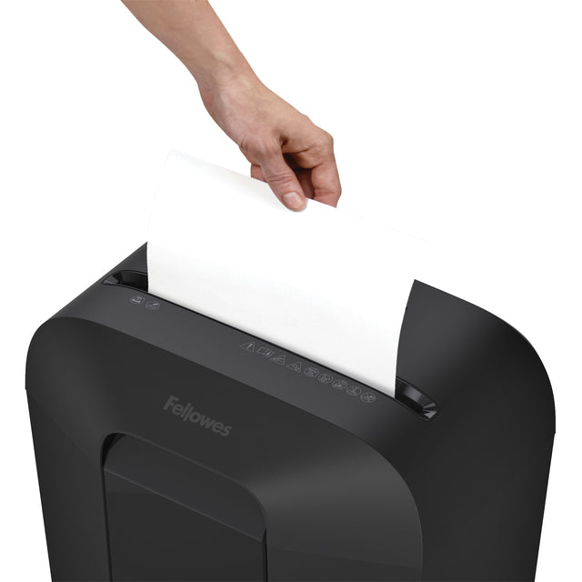 Fellowes LX41 papiervernietiger 4x12mm cross-cut zwart - 3
