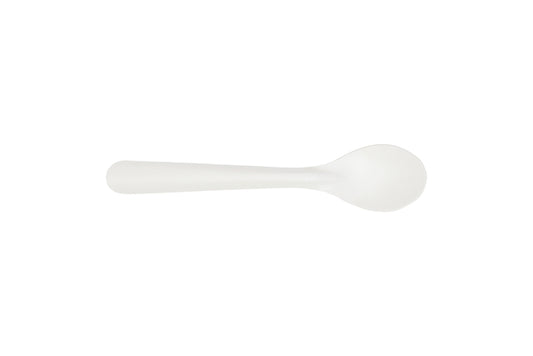 Herbruikbare papieren lepel IEZZY 180mm wit