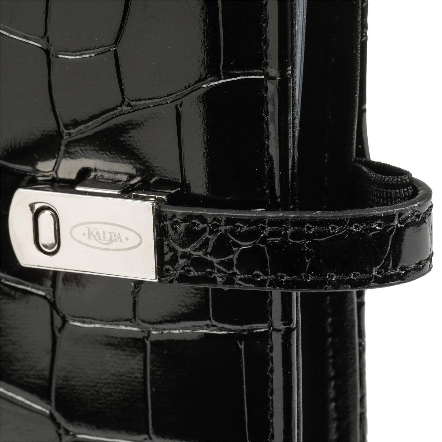 Org25-26 Pocket Agenda met Crocoprint Zwart en Accessoires - 2