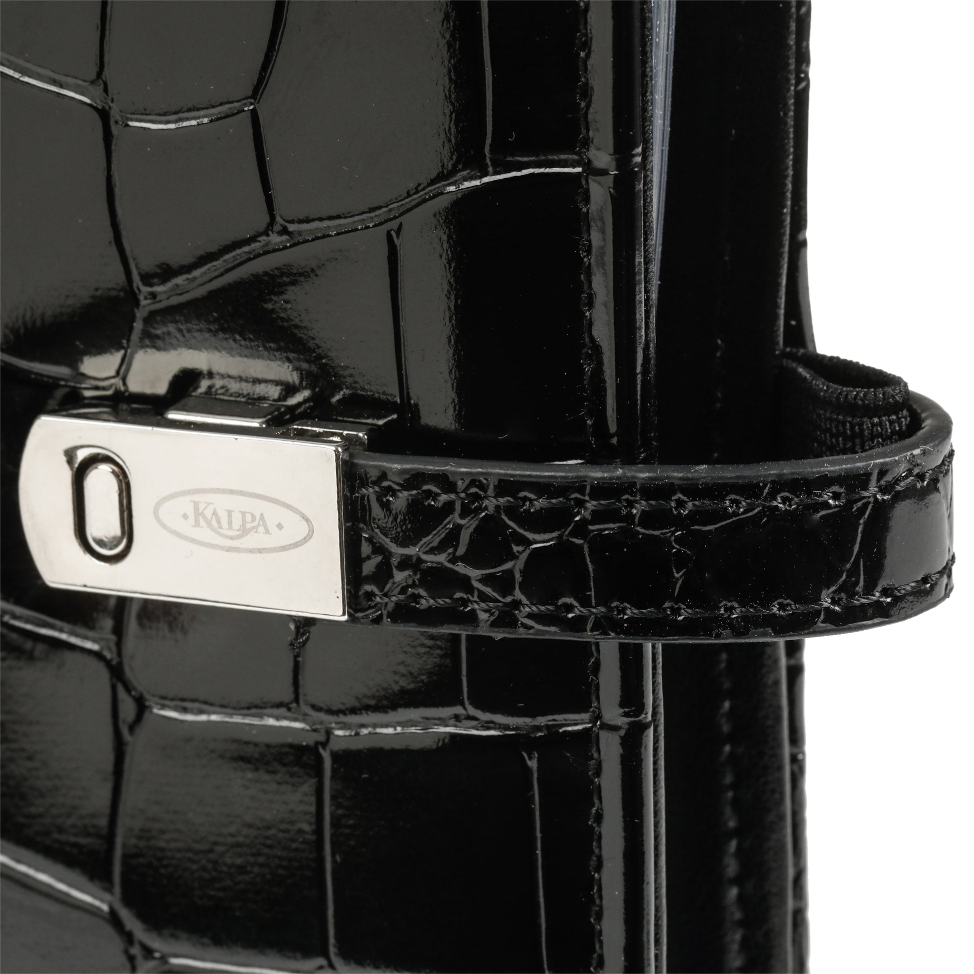 Org25-26 Pocket Agenda met Crocoprint Zwart en Accessoires - 2