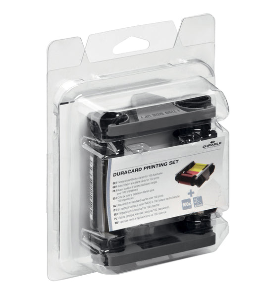 Durable Duracard ID 300 printset met kleurenlint en plastic kaarten - 2