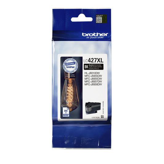 Inktcartridge Brother LC-427XLBK zwart voor grote printvolumes