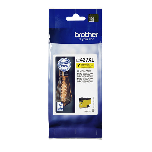 Brother LC-427XLY Geel Inktcartridge, 5000 Pagina’s