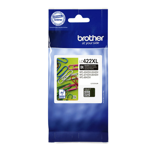 Brother LC-422XLBK Zwart Inktcartridge 3000 pagina’s