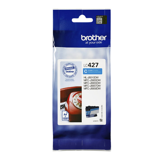 Brother LC-427C Blauwe Inktcartridge voor Colorprinter