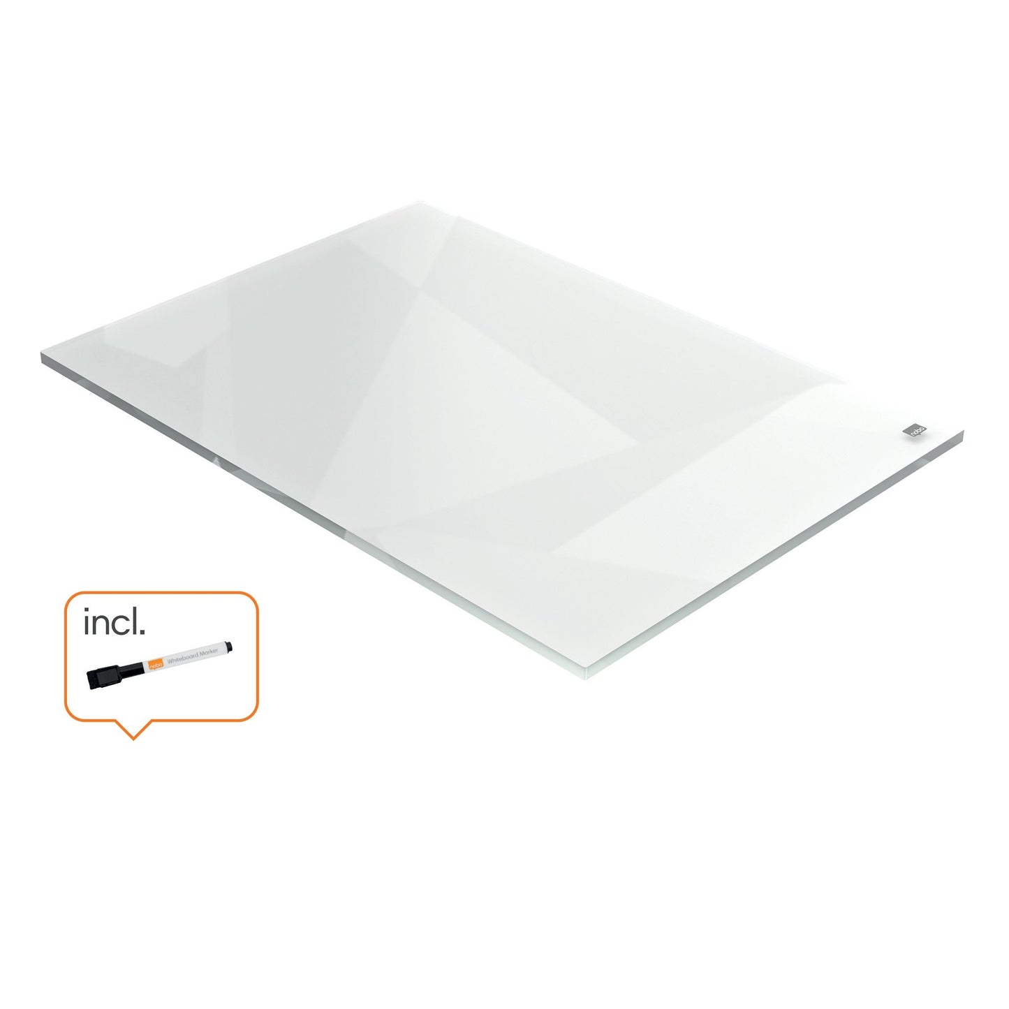 Nobo Transparant Acryl Notitiebord A4, randloos en herbruikbaar - 2