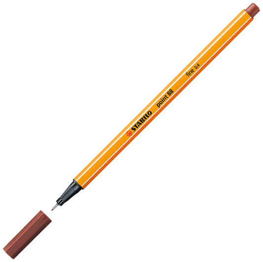 Stabilo Point 88 Fineliner 0,4mm Sienna voor tekeningen en schetsen