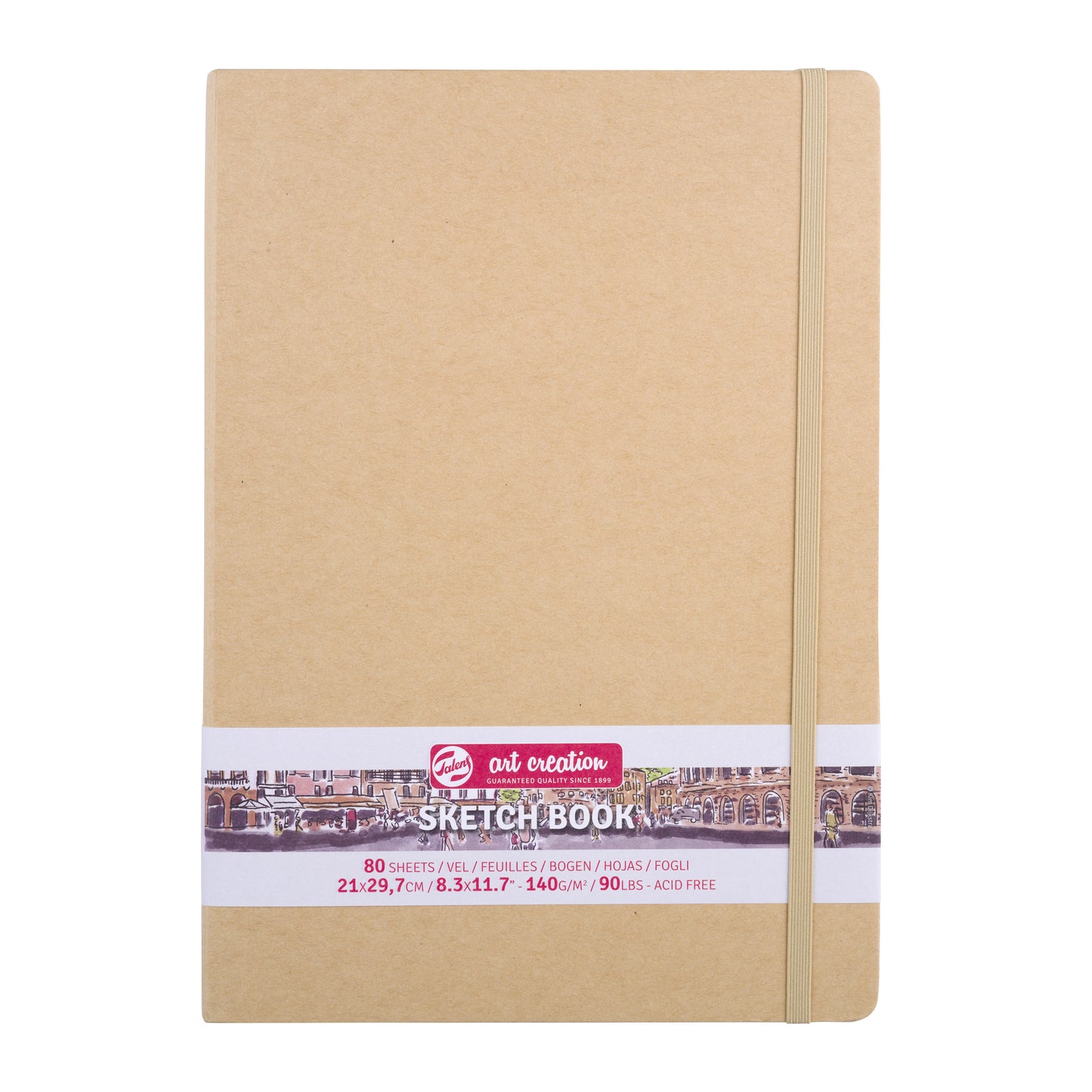 Schetsboek TAC kraft 21x30 cm, 80 vellen