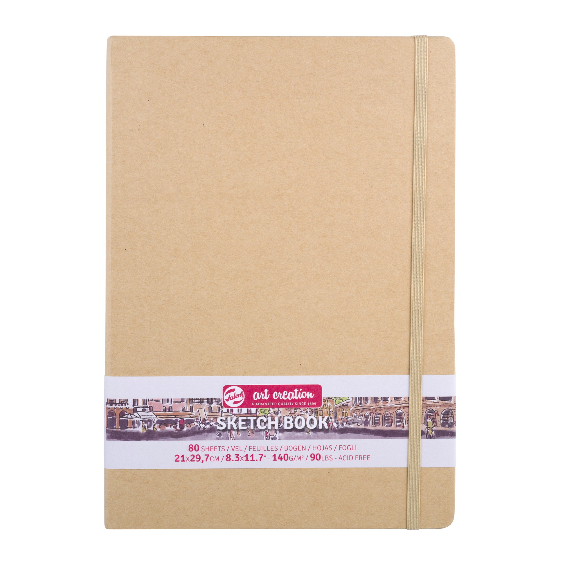 Schetsboek TAC kraft 21x30 cm, 80 vellen