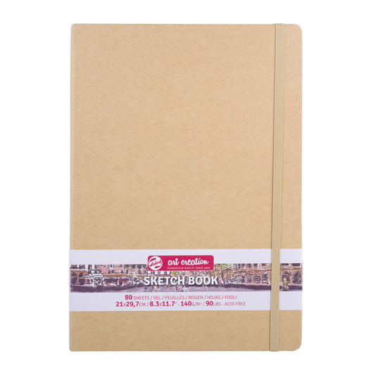 Schetsboek TAC kraft 21x30 cm, 80 vellen