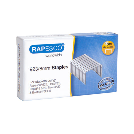 Nieten Rapesco 923/8 gegalvaniseerd 1000 stuks