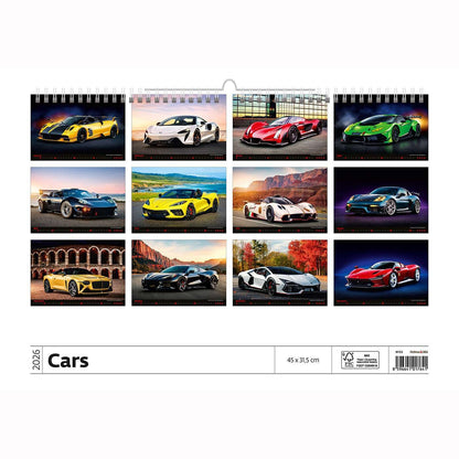 Kalender 2025 Helma 365 31.5x45cm autos - 2