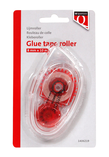 Lijmroller Quantore dubbelzijdig 8mm x 10m