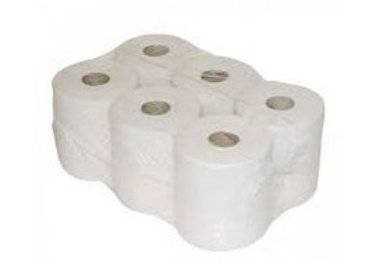 Poetspapier Midi 1-laags Wit 275m (6 rollen)