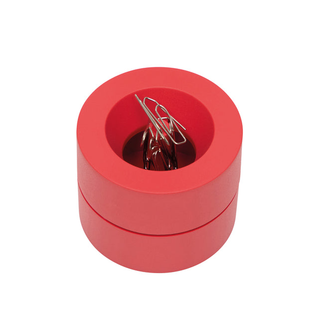 Papercliphouder MAULpro recycled Ø73x60mm rood - 2