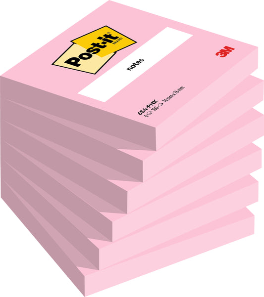 Memoblok Post-it 654 Roze 76x76mm