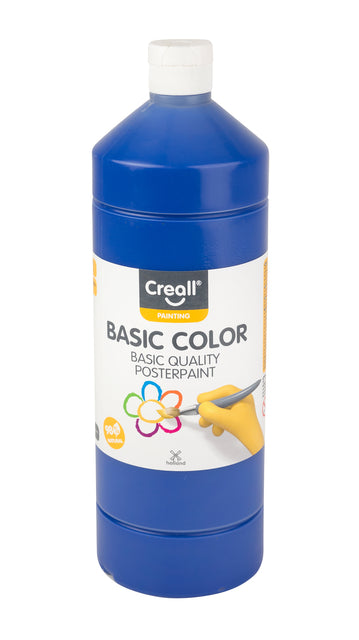 Creall Darkerblauw Plakkaatverf 1000ml - Waterbasis, Natuurlijke Grondstoffen