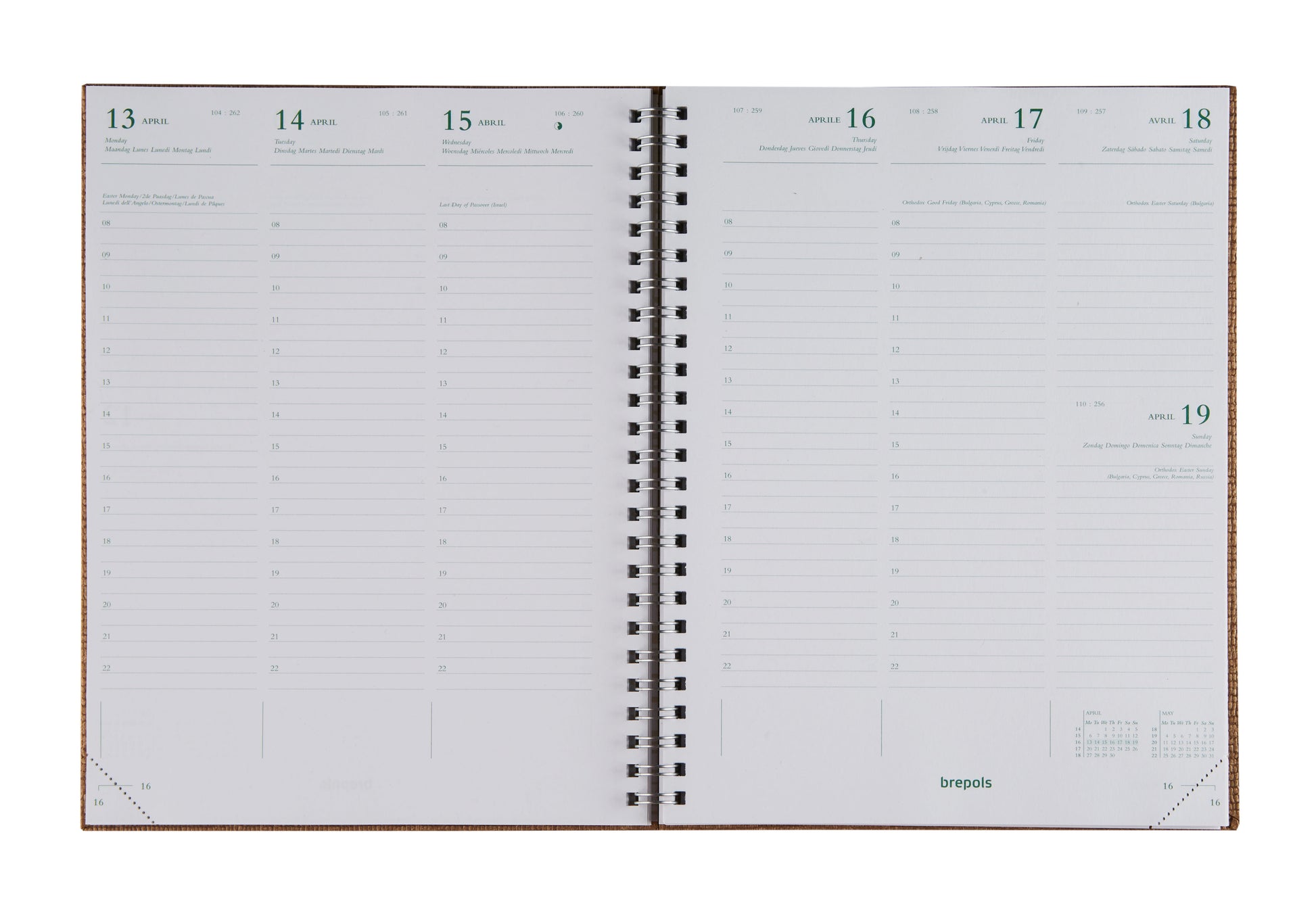 Ecotiming Kazar Agenda 2025 Brepols, 7 dagen per week - 2