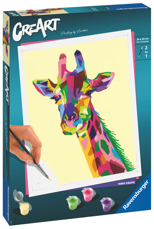 CreArt Giraffe Schilderen op Nummer voor Volwassenen 24x30cm