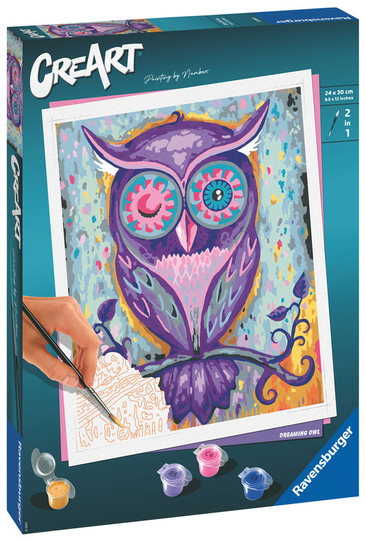 Schilderen op Nummer CreArt Dreaming Owl