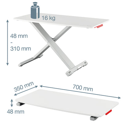 Zit-sta bureau Leitz Ergo Cosy met pneumatische hoogteverstelling - 3