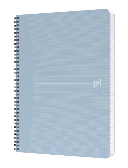 Oxford My Rec'Up A4 geruit spiraalblok, 90 vel, gerecycled, blauw - 2