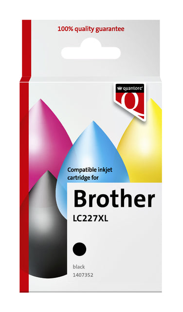 Quantore Inktcartridge Brother LC-227XL Zwart, Gereconditioneerd