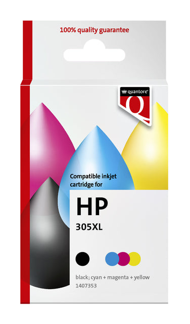 Inktcartridge Quantore HP 305XL zwart + kleur