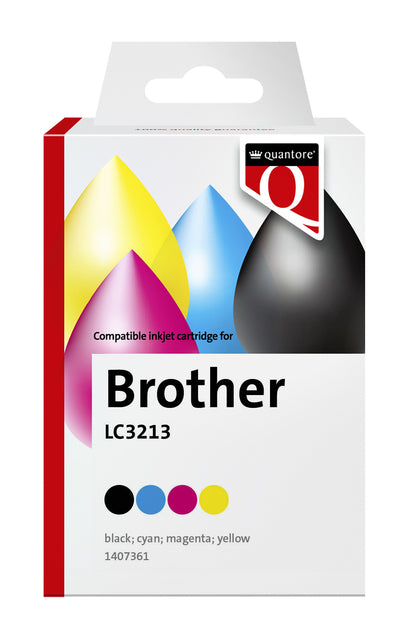 Quantore Gereconditioneerde Brother LC3213 Zwart+Kleur Inktcartridge