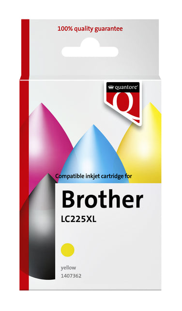 Inktcartridge Quantore Brother LC225XL Geel