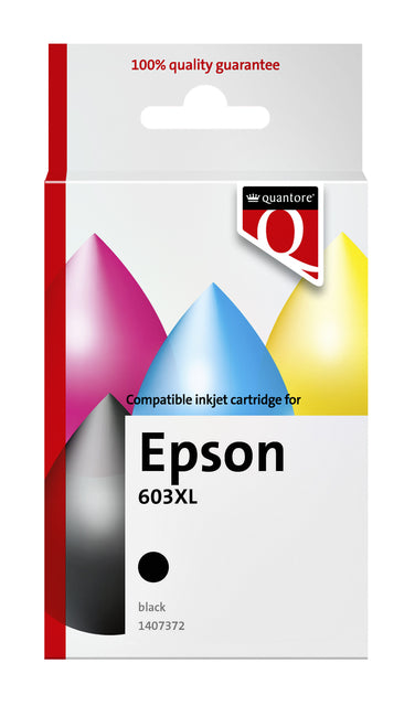 Inktcartridge Quantore Epson 603XL Zwart