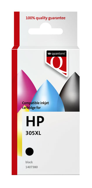Quantore HP 305XL Zwart Inktcartridge