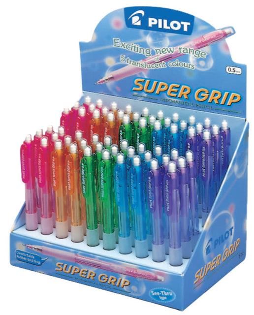 Vulpotlood PILOT Supergrip HB 0,5mm Neon Assortiment