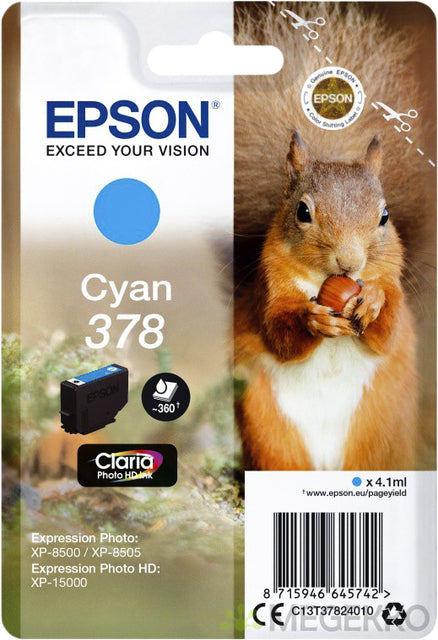 Epson 378 T3782 Blauw Inktcartridge
