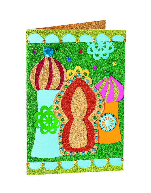 Folia Glitterkarton, 6 vel pastel, 174x245mm