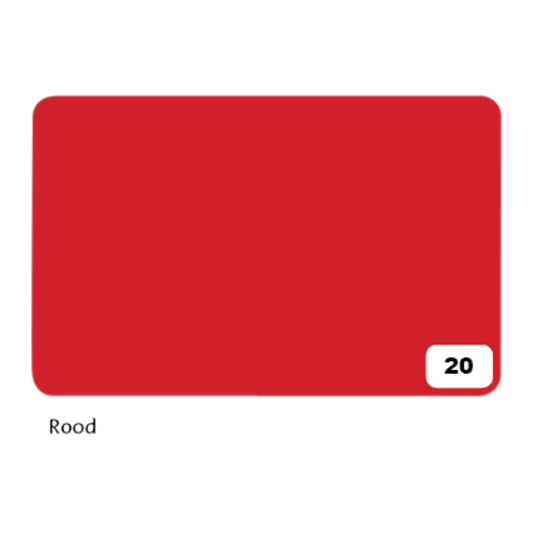 Folia Fotokarton 2-zijdig 50x70cm 300gr nr20 Rood