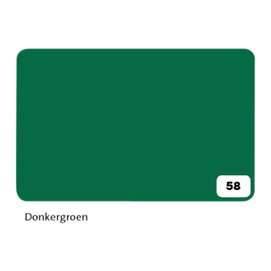 Folia Fotokarton 2-zijdig donkergroen 50x70cm 300gr, pak à 10 vellen