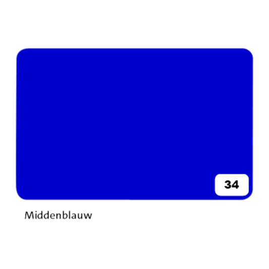 Folia Fotokarton 2-zijdig 50x70cm 300gr nr34 middenblauw