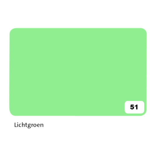 Folia Fotokarton 2-zijdig lichtgroen 50x70cm 300gr, pak à 10 vellen
