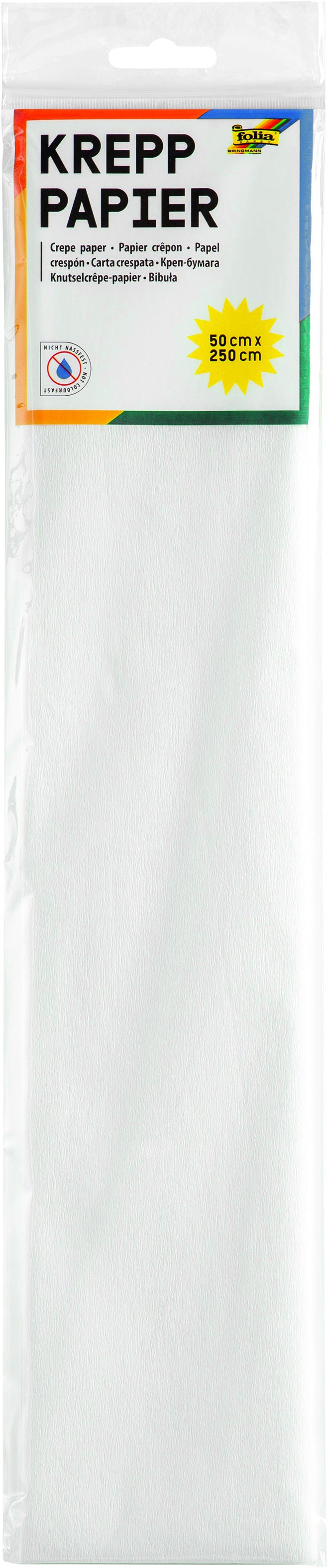 Folia Knutselpapier 250x50cm Wit Nr100
