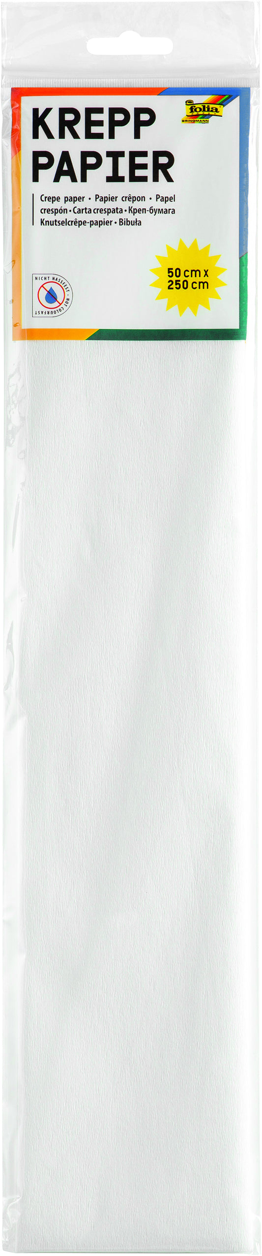 Folia Knutselpapier 250x50cm Wit Nr100