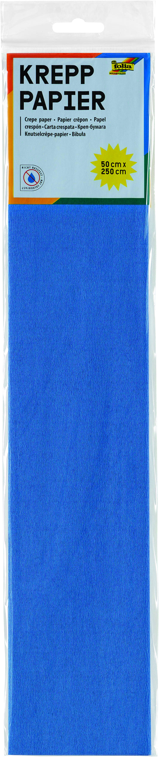 Folia Knutselpapier 50x250cm Briljantblauw Nr128