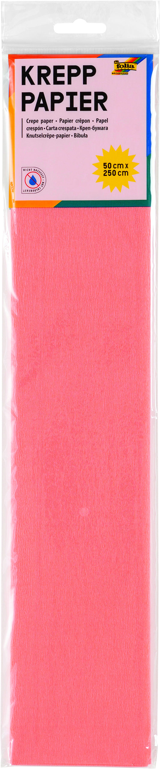 Folia Crêpepapier 250x50cm nr176 Zalmroze