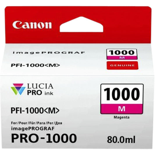 Canon PFI-1000 Rood Inktcartridge - 80 ml, professionele kwaliteit