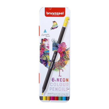 Bruynzeel Neon Kleurpotlood Set 6 Stuks