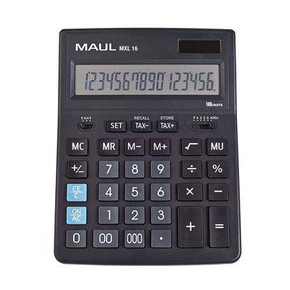 Maul MXL 16 Zakelijke Bureau rekenmachine met 16-Posities LCD