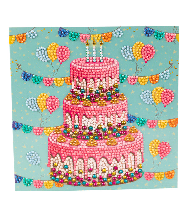 Diamond Painting Kaart 18x18cm met Kristallen